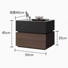 将图片加载到图库查看器，Knox Designer Dual Color Wood Bedside Table
