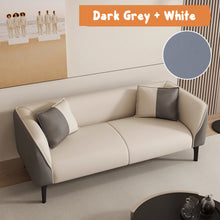 Load image into Gallery viewer, Lloyd Low Back Rest Side Tone Pet Friendly Leather Sofa
