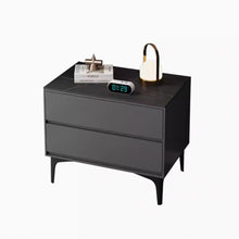 Load image into Gallery viewer, Antony Solid Wood Slate Bedside Table
