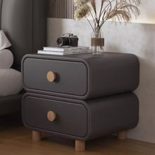 Load image into Gallery viewer, Ortiz Minimalist Double Layered PU Bedside Table
