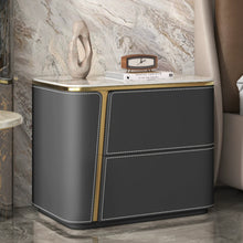 Muatkan imej ke dalam penonton Galeri, Barrera Light Luxury Sintered Stone Top Bedside Table
