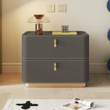 Load image into Gallery viewer, Nolan Saddle Leather Modern Wood Nightstand
