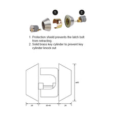 Muatkan imej ke dalam penonton Galeri, EX-LOC Double Deadbolt DB102

