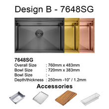 Load image into Gallery viewer, LEVANZO Workstation Sink 26 34 40 48
