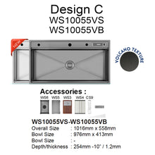 将图片加载到图库查看器，LEVANZO Washstation 2 Volcano Texture
