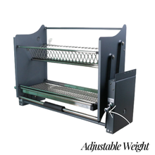 Load image into Gallery viewer, MIRAI Luxury Dish Rack Elevator Stainless Steel Storage
