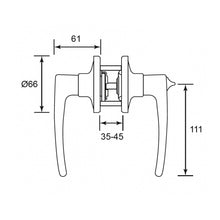将图片加载到图库查看器，SCHLAGE T Series Tubular Lever - Dover
