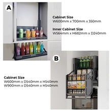 Muatkan imej ke dalam penonton Galeri, (PROMO) Electric / Manual Lift Basket Series Kitchen Cabinet
