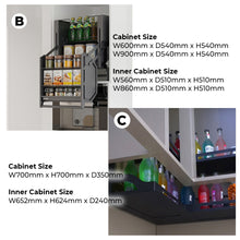 Muatkan imej ke dalam penonton Galeri, (PROMO) Electric / Manual Lift Basket Series Kitchen Cabinet
