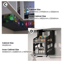 Muatkan imej ke dalam penonton Galeri, (PROMO) Electric / Manual Lift Basket Series Kitchen Cabinet
