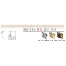 Muatkan imej ke dalam penonton Galeri, ES'TECH Brass European Profile Half Cylinder EC3010N

