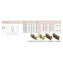 Muatkan imej ke dalam penonton Galeri, ES'TECH Brass European Profile Double Cylinder EC3030N
