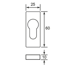 Load image into Gallery viewer, DUFIX Stainless Steel Escutcheon (Per Pair)

