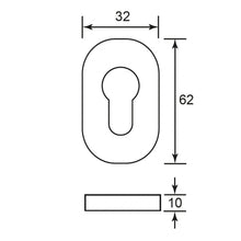Load image into Gallery viewer, DUFIX Stainless Steel Escutcheon (Per Pair)
