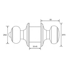 将图片加载到图库查看器，SCHLAGE F Series Knobs - Georgian F51
