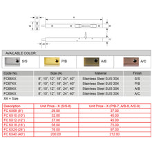 Muatkan imej ke dalam penonton Galeri, ES'TECH Stainless Steel Cassette Flush Bolt FC6X
