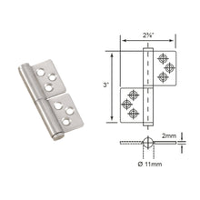 Load image into Gallery viewer, E-SWING Stainless Steel Flag Hinges FH2533 FH3044 FH3055
