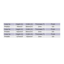 Load image into Gallery viewer, E-SWING Stainless Steel Flag Hinges FH2533 FH3044 FH3055

