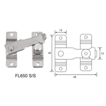 将图片加载到图库查看器，DUFIX Stainless Steel Fastening Latch FL 650 670 690
