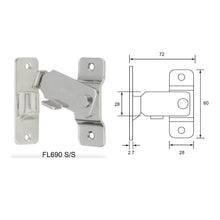 将图片加载到图库查看器，DUFIX Stainless Steel Fastening Latch FL 650 670 690
