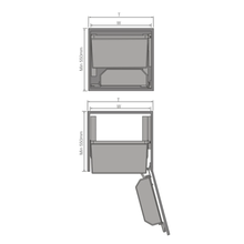 将图片加载到图库查看器，MIRAI High Cabinet Storage Aluminium Pantry Basket
