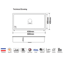Load image into Gallery viewer, CAVARRO Nature Granite Rectangle Sink G6845T
