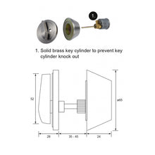 将图片加载到图库查看器，LOCGUARD Keyless Deadbolt GD101 Series
