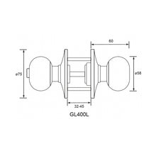 Muatkan imej ke dalam penonton Galeri, LOCGUARD Tubular Knobset GL400L Series
