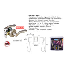 Muatkan imej ke dalam penonton Galeri, LOCGUARD XTRA Tubular Leverset GX400-619-SN
