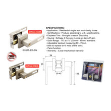Muatkan imej ke dalam penonton Galeri, LOCGUARD XTRA Tubular Leverset GX600-619-SN
