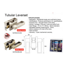 Muatkan imej ke dalam penonton Galeri, LOCGUARD XTRA Tubular Leverset GX700-619-SN AB
