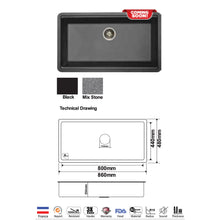 Load image into Gallery viewer, CAVARRO Granite Workstation Sink
