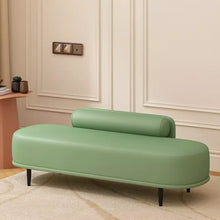 将图片加载到图库查看器，Milly Celebrity Fitting Room Pet Friendly PU Leather Bench
