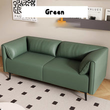 Muatkan imej ke dalam penonton Galeri, Bilal Low Back Rest Lazy Pet Friendly Leather Sofa

