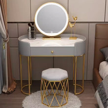 将图片加载到图库查看器，Haney Celebrity Round Edge Dressing Table Set 0.8m to 1.2m
