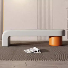 将图片加载到图库查看器，Koch Architect Shoe PU Leather Fitting Room Bench
