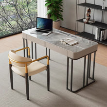 将图片加载到图库查看器，Kelly Slate Designer Study Work Desk With 3 Drawers Cabinet
