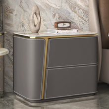 Muatkan imej ke dalam penonton Galeri, Barrera Light Luxury Sintered Stone Top Bedside Table
