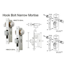 Muatkan imej ke dalam penonton Galeri, ES'TECH Hook Bolt Narrow Mortise HBMC
