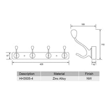 Muatkan imej ke dalam penonton Galeri, EVERGREEN Hat Hook HH3505-4NW
