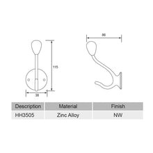 将图片加载到图库查看器，EVERGREEN Hat Hook HH3505
