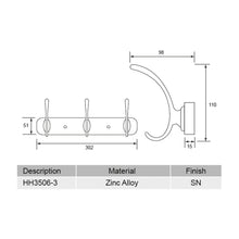 Muatkan imej ke dalam penonton Galeri, EVERGREEN Hat Hook HH3506-3SN
