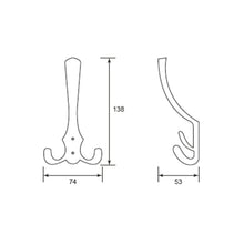 Muatkan imej ke dalam penonton Galeri, ES'TECH Brass Hat &amp; Hook HH8031
