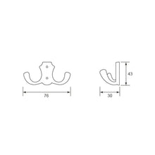 Muatkan imej ke dalam penonton Galeri, ES'TECH Brass Hat &amp; Hook HH8036
