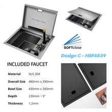 Load image into Gallery viewer, LEVANZO Glass Rinser Sink
