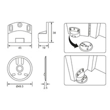 Load image into Gallery viewer, DUFIX Zinc Alloy Magnetic Door Stopper J52
