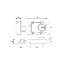 Muatkan imej ke dalam penonton Galeri, ES'TECH Jimmy Proof Cylinder and Rim Deadlock JL8513
