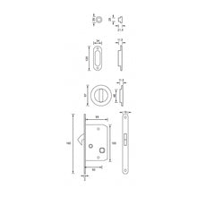 Muatkan imej ke dalam penonton Galeri, FRASCIO Sliding Door Lock - Entrance
