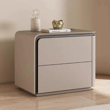 Load image into Gallery viewer, Rangel Side Curve Wood Bedside Table
