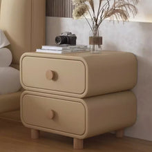 将图片加载到图库查看器，Ortiz Minimalist Double Layered PU Bedside Table
